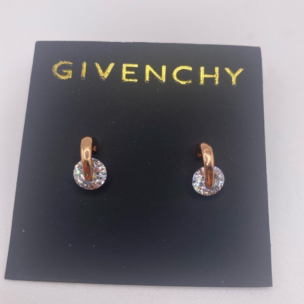 Givenchy Crystal Rose Gold Earrings